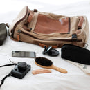 100% Boar Bristle Hair Brush for Men Set. 100% Boar Bristle Brush and Wooden Comb for Men. Free 2 x Palm Brush & Travel Bag Included. Hairbrush for Thin, Normal and Short Hair Belula Store