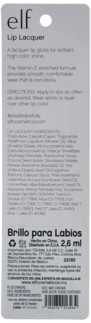 Elf Cosmetics Lip Lacquer, Burgundy, 0.6 Ounce e.l.f.