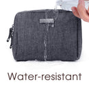 Small Makeup Bag for Purse Travel Makeup Pouch Mini Cosmetic Bag for Women Girls (Small, Dark Grey) Narwey