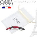 Camila Paris CP2254 French Hair Barrettes Clips for Girls, Handmade, Metal Automatic Clasp Strong Hold Grip Hair Clips for Women, No Slip and Durable Styling Girls Hair Accessories, Made in France Camila