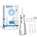 Waterpik Cordless Pearl Rechargeable Portable Water Flosser for Teeth, Gums, Braces Care and Travel with 4 Flossing Tips, ADA Accepted, WF-13 White Waterpik