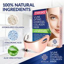 5 Piece V Line Shaping Face Masks – Lifting Hydrogel Collagen Mask with Aloe Vera – Anti-Aging and Anti-Wrinkle Band - Double Chin Reducer Strap - Contouring, Slimming and Firming Face Lift Sheet Stylia
