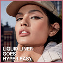 Maybelline Hyper Easy Liquid Pen No-Skip Eyeliner, Satin Finish, Waterproof Formula, Eye Liner Makeup, Pitch Black, 0.018 Fl; Oz Maybelline New York