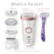 Braun Epilator Silk-épil 9 9-870, Facial Hair Removal for Women, Wet & Dry, Women Shaver & Trimmer, Cordless, Rechargeable, with Venus Extra Smooth Razor Braun