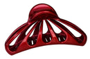 Parcelona French Small Rain Drop Small 2 3/4 Inches Red Jaw Hair Claw Clip (Glossy Red) Parcelona