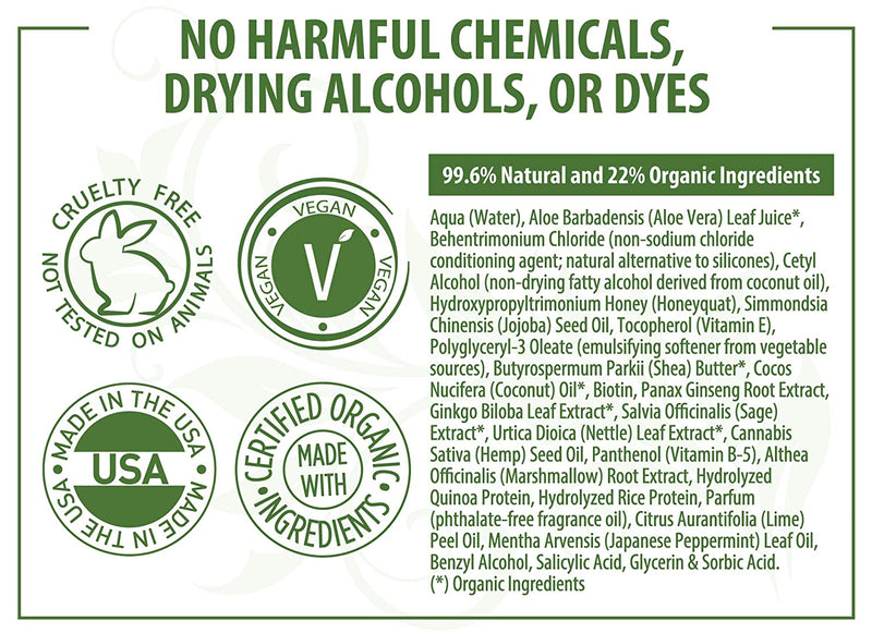 Protein Hair Treatment for Dry Damaged Hair: Moisturizing Hair Mask for Thicker Fuller Looking Hair - Deep Conditioner for Curly Hair Leaves Hair Light and Bouncy. Keratin and Color Safe. LuxeOrganix LuxeOrganix