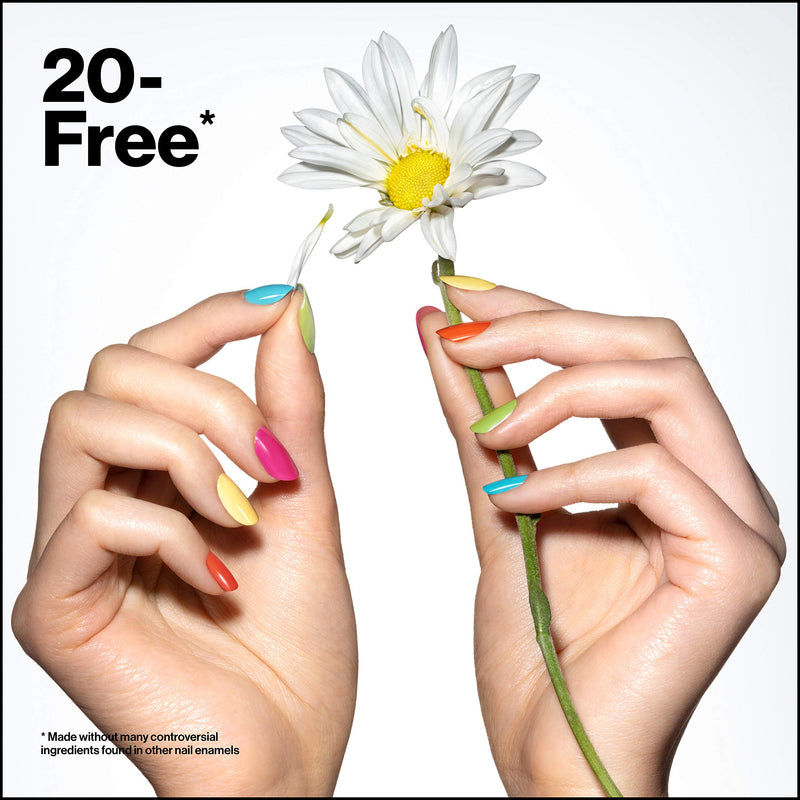 REVLON Ultra HD Snap Nail Colors, Natural Rich Glossy Nail Polish, 100% Vegan Formula, No Base and Top Coat Needed, 007 Hot Stuff, 0.27 Fl Oz REVLON