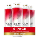 Olay Body Wash Women, Age Defying with Niacinamide 20 fl oz (Pack of 4) Infinity Warehouse