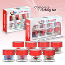 Dip Powder Base Activator and Top Coat Liquid Set for 21 Days of Vibrant Nails - No UV or LED Needed - Nail Dip Powder Liquids Set 15 ml - Cruelty-Free Formula nails Nation