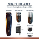 King C. Gillette Cordless Beard Trimmer for Men, Kit includes 1 Trimmer, 3 Interchangeable Combs, 1 Cleaning Brush, 1 Charger, 1 Travel Bag King C. Gillette