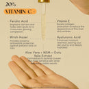 Glow Renewal 20% Vitamin C Serum for Face & Eye - Brightening & Anti-Aging with Hyaluronic Acid & Botanical Extracts - Evens Skin Tone, Targets Fine Lines & Dark Spots, 1 oz Infinity Warehouse