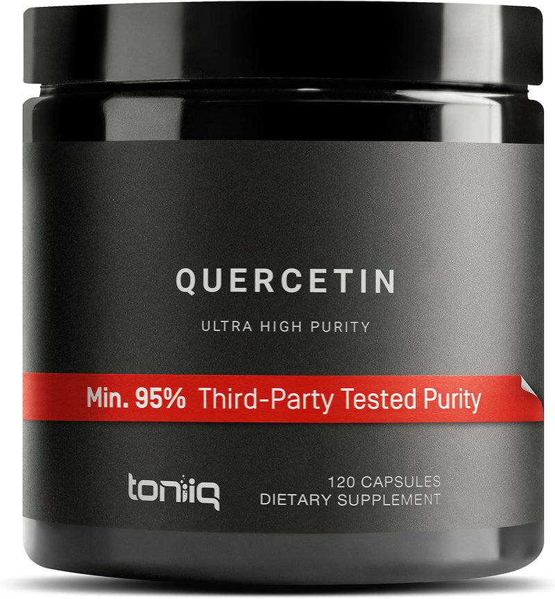 Toniiq Ultra High Purity Quercetin Capsules - 95%+ Highly Purified and Bioavailable - 1000mg Per Serving - 240 Capsules Quercetin Supplement Infinity Warehouse