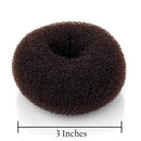 Beaute Galleria Hair Donut Bun Maker Ring Style Mesh Chignon Ballet Sock Bun (Medium, Brown) Beaute Galleria