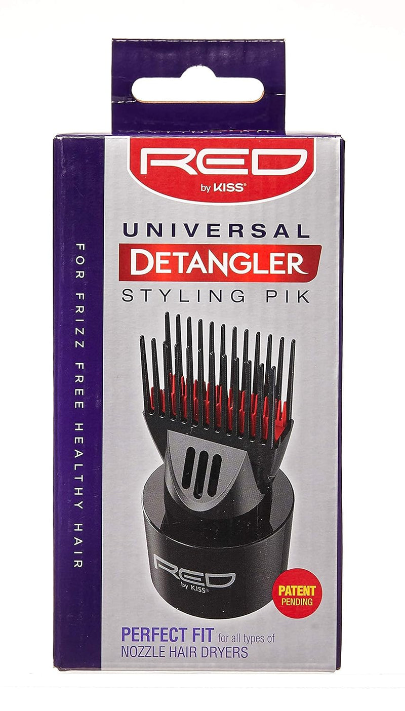Red by Kiss Universal Detangling Blow Dryer Hair Styling Pik – Compatible with all Hair Dryers Infinity Warehouse