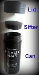 Hair Building Fibers Light Brown Hair Loss Concealer Fiber 28 Gram .99oz Refillable Bottle by Finally Hair Finally Hair