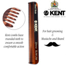 Kent Slim Jim Handmade All Fine Tooth Pocket Comb for Men, Hair Comb Straightener for Everyday Grooming Styling Hair, Mustache and Beard, Use Dry or with Balms, Saw Cut Hand Polished, Made in England KENT