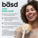 Basd Natural Body Wash, Invigorating Mint | Organic & Moisturizing Ingredients, Vegan, Hypoallergenic, 8 Ounce Tube basd Store