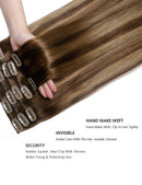 Yamel Remy Clip in Hair Extensions Human Hair 7Pcs 16 Clips Real Human Hair Extensions clip Yamel