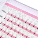 BEYELIAN Volume Fans Invisible Base Eyelash Extensions 0.07mm D Curl 4D Premade Fan Lashes Soft Short Stem Prefanned Semi Permanent Lash Extensions (0.07 D 10mm) BEYELIAN Store