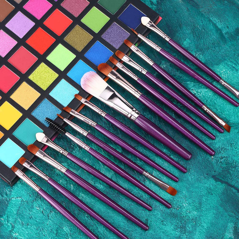 UCANBE Spotlight Eyeshadow Palette + 15 PCS Eye Brushes Makeup Set, Professional 40 Color Matte Shimmer Glitter Eye Shadow Pallet Highly Pigmented Waterproof Long Lasting Make up Pallete UCANBE