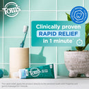 Tom's of Maine Rapid Relief Plus Sensitive Teeth Toothpaste, Fluoride Free, Gentle Mint, 4.5 Oz, 3 Pack, Clinically Proven Enamel Safe, Builds Arginine and Calcium Shield Around Teeth Infinity Warehouse