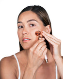 Finishing Touch Flawless Contour Vibrating Facial Roller & Massager, Rose Quartz Finishing Touch