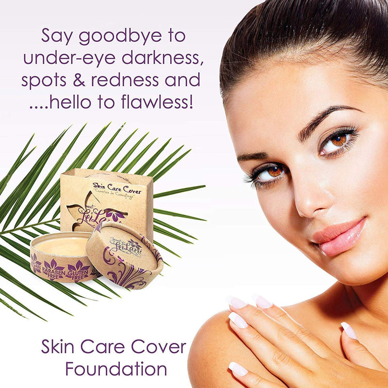 SkinCare Cover-Natural Waterproof Full Coverage Vegan, Cruelty-Free Foundation Concealer. 0.60 oz No Parabens, Gluten,Fragrance. (Bronzed Bodies) SWEET LEILANI