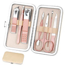 Manicure Set, Women Grooming kit, Pedicure Kit, Nail Clippers, Professional Grooming Kit, Nail Tools Gift 8 In 1 with Luxurious Travel Case For Men and Women Gifts Friends Parents Aceoce