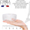 Camila Paris CP2911 French Side Combs Large 2 Pack Curved, Clear Flexible Durable Cellulose Hair Combs, Strong Hold Grip Hair Clips for Women, No Slip Styling Girls Hair Accessories, Made in France Camila