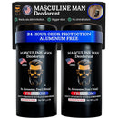 Deodorant for Men - Aluminum Free Mens Deodorant - Natural Deodorants - Sweat Protection for Underarm, No Stain Stick Deodorants, Made in USA, 3.2oz (Pack of 2, Rocket Man) Infinity Warehouse