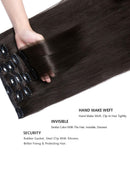 Yamel Remy Clip in Hair Extensions Human Hair 7Pcs 16 Clips Real Human Hair Extensions Clip Yamel