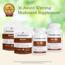 Real Mushrooms Reishi Mushroom Powder - Handpicked Organic Mushroom Extracts - Red Reishi for Tranquil Daily Wellness with Verified Beta Glucans Vegan, Non-GMO, No Grain Fillers, 45 Servings Infinity Warehouse