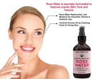 Rose Water for Face & Hair, USDA Certified Organic Facial Toner. Alcohol-Free Makeup Setting Hydrating Spray Mist. 100% Natural Anti-Aging Petal Rosewater by Simplified Skin (4 oz) - 1 Pack Simplified Skin