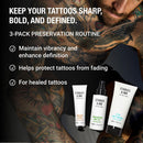 Stories & Ink Tattoo Preservation Pack (3-Piece) Daily Moisturizer, Vibrancy Serum and Highlighting Body Oil - Anti-Fade Ink Protection That Hydrates and Brightens Healed Tattoos Infinity Warehouse
