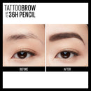 Maybelline TattooStudio Waterproof Eyebrow Pencil, 255 SOFT BROWN, 0.026 Oz. Maybelline New York
