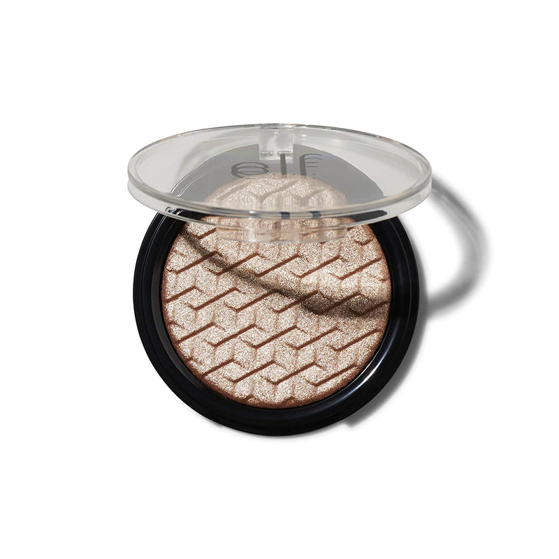 e.l.f, Metallic Flare Highlighter, Versatile, Jelly-like Formula, Multi-Dimensional, Buttery Soft, Creates a High-Luster, High Shimmer Glow, Rose Gold, Applies Wet or Creamy, 0.18 Oz e.l.f. Store