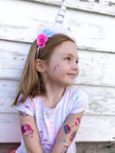 xo, Fetti Unicorn Party Supplies Temporary Tattoos for Kids - 36 Glitter Styles | Unicorn Party Favors and Birthday Decorations + Halloween Costume xo, Fetti