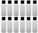 12-2-ounce Travel Bottles with Flip Caps (Black Cap) APAK GOODS