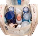 Hanging Travel Toiletry Bag Kit Cosmetic Makeup Organizer for Women and Men (Beige Flamingo) Narwey Store