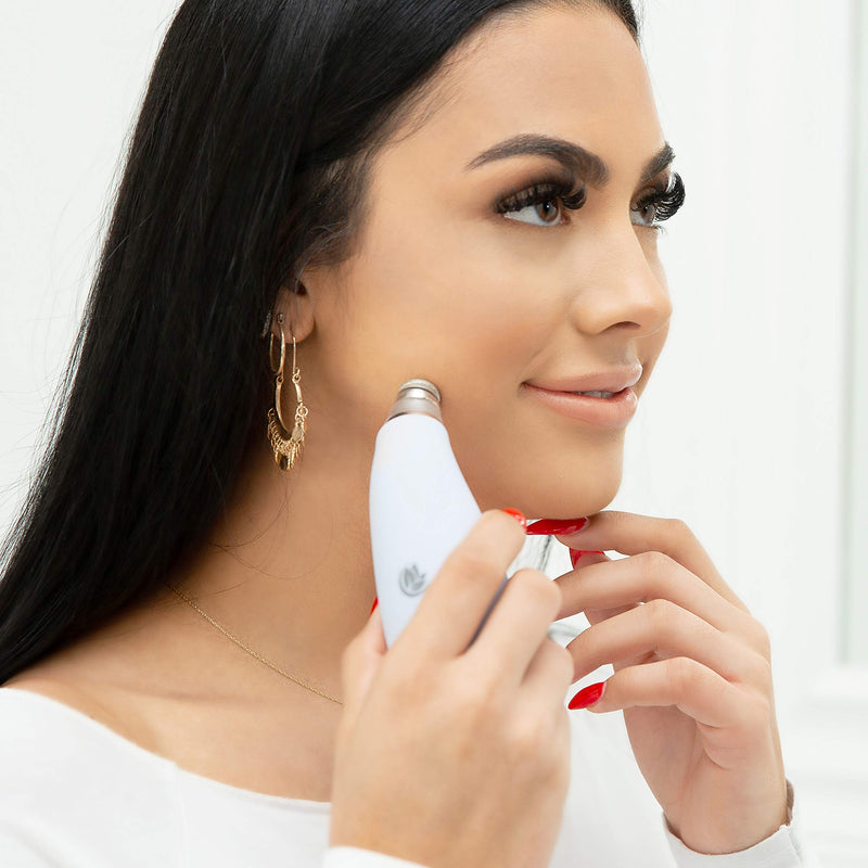 Microderm GLO MINI Skincare Premium Bundle - Includes Diamond Microdermabrasion System, 8mm Filters 30 pack, Peptide Complex Serum. Best Anti Aging Treatment Blackhead Remover and Pore Vacuum Kit Microderm GLO Store