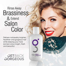 Purple Conditioner for Blonde Hair by GBG – 3 MIN MIRROR SHINE Daily Restoration Mask Transforms Brassy, Yellow Dinge in Highlighted, Grey or Blonde Hair – MIT & Paraben Free Blue Hair Mask Toner 8oz Get Back Gorgeous Store