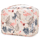 Hanging Travel Toiletry Bag Cosmetic Make up Organizer for Women and Girls Waterproof (Beige Bird) Narwey