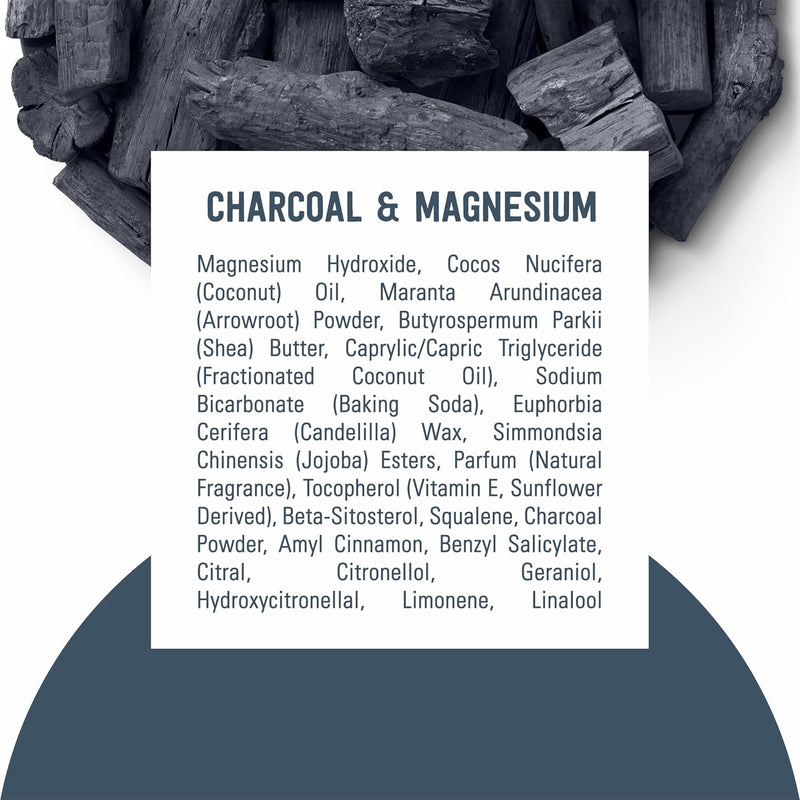 Schmidt's Aluminum-Free Vegan Deodorant Charcoal & Magnesium with 48 Hour Odor Protection, 2 Count for Women and Men, Natural Ingredients, Cruelty-Free, 2.65 oz, Pack of 2 Infinity Warehouse