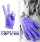 EXCLAIM BEAUTY Exfoliating Gloves Body Scrubber Gloves For Shower, Spa, Massage Shower Gloves Dual Texture Bath Gloves | Dead Skin Remover With Adjustable Straps Exclaim Beauty