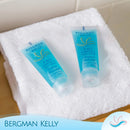BERGMAN KELLY Travel Size Shampoo & Conditioner 2 in 1 (1 Fl Oz, 100 PK, Tropical Waterfall), Delight Your Guests with Invigorating and Refreshing Shampoo Amenities, Small Hotel Toiletries in Bulk BERGMAN KELLY