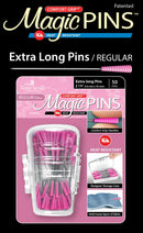 Taylor Seville Originals Comfort Grip Magic Pins Extra Long Regular -Quilting Supplies-Sewing Supplies-Sewing Notions-50 Count Taylor Seville Originals