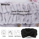 Spa Headband – 2 Pack Bow Hair Band Women Facial Makeup Head Band Soft Coral Fleece Head Wraps For Shower Washing Face LADES