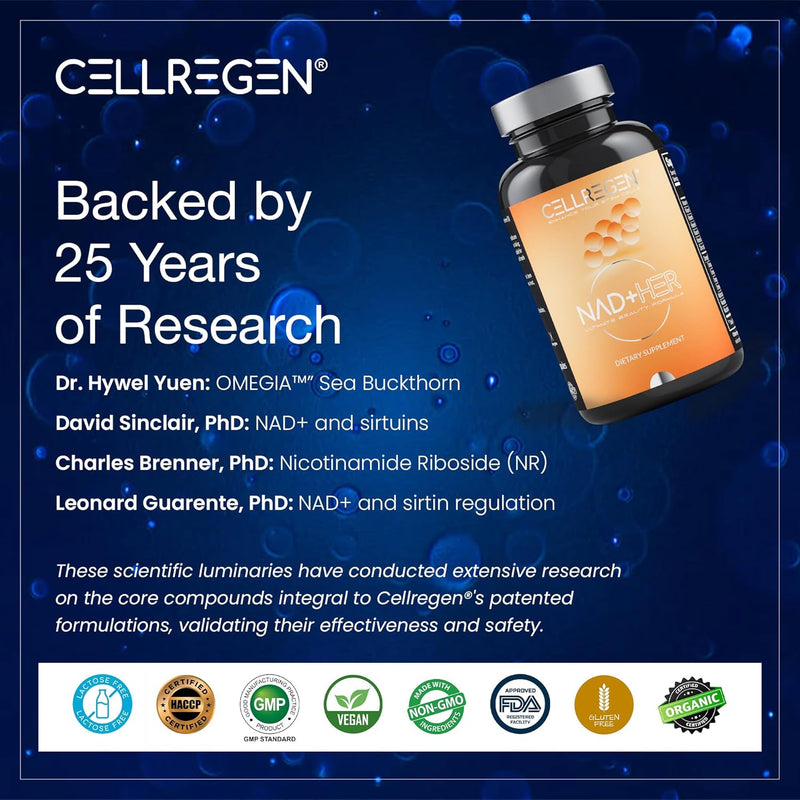 NAD HER NAD Supplement Nicotinamide Riboside Wellness Formula, Help Restore NAD Levels, Anti-Ageing Supports Rejuvenating Skin Cells, NAD Supplement for Women, Non-GMO, 90 Capsules Infinity Warehouse