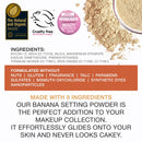 Bellapierre Banana Setting Powder | Lightweight Color-Correcting Powder with All Day Makeup Protection | Eliminates Blotchiness and Dark Under-Eye Circles | Talc-Free | Matte Tint - Medium - 0.14 Oz bellapierre