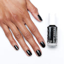 essie expressie Quick-Dry Vegan Nail Polish, Now Or Never, Black, 0.33 Ounce essie